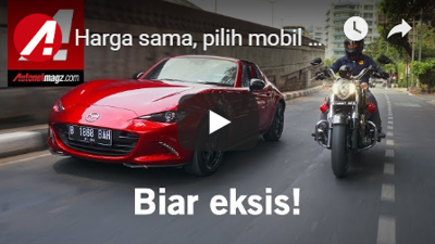 Harga sama, pilih mobil atau motor? - Mazda MX-5 RF vs Moto Guzzi California 1400 | AutonetMagz