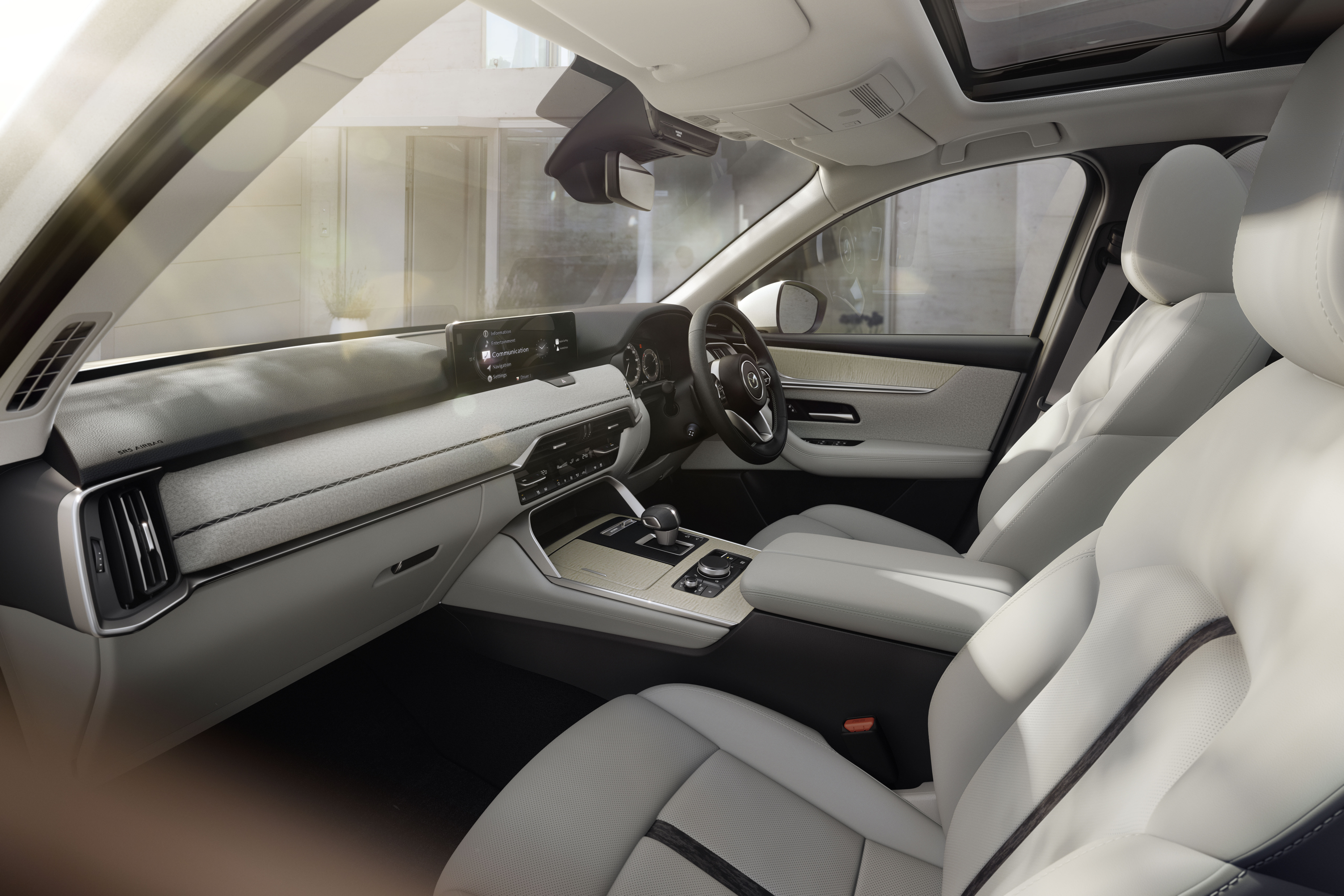 Mazda CX 60 Interior Elite Nappa Leather Pure White (1)